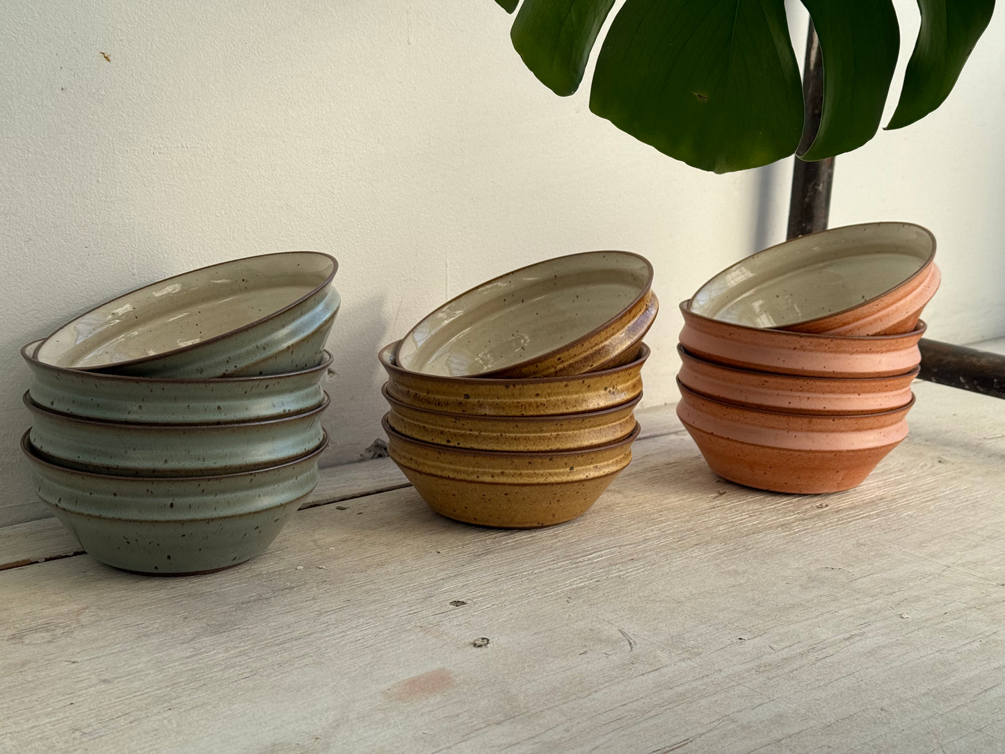 sunset set: bowls / pink