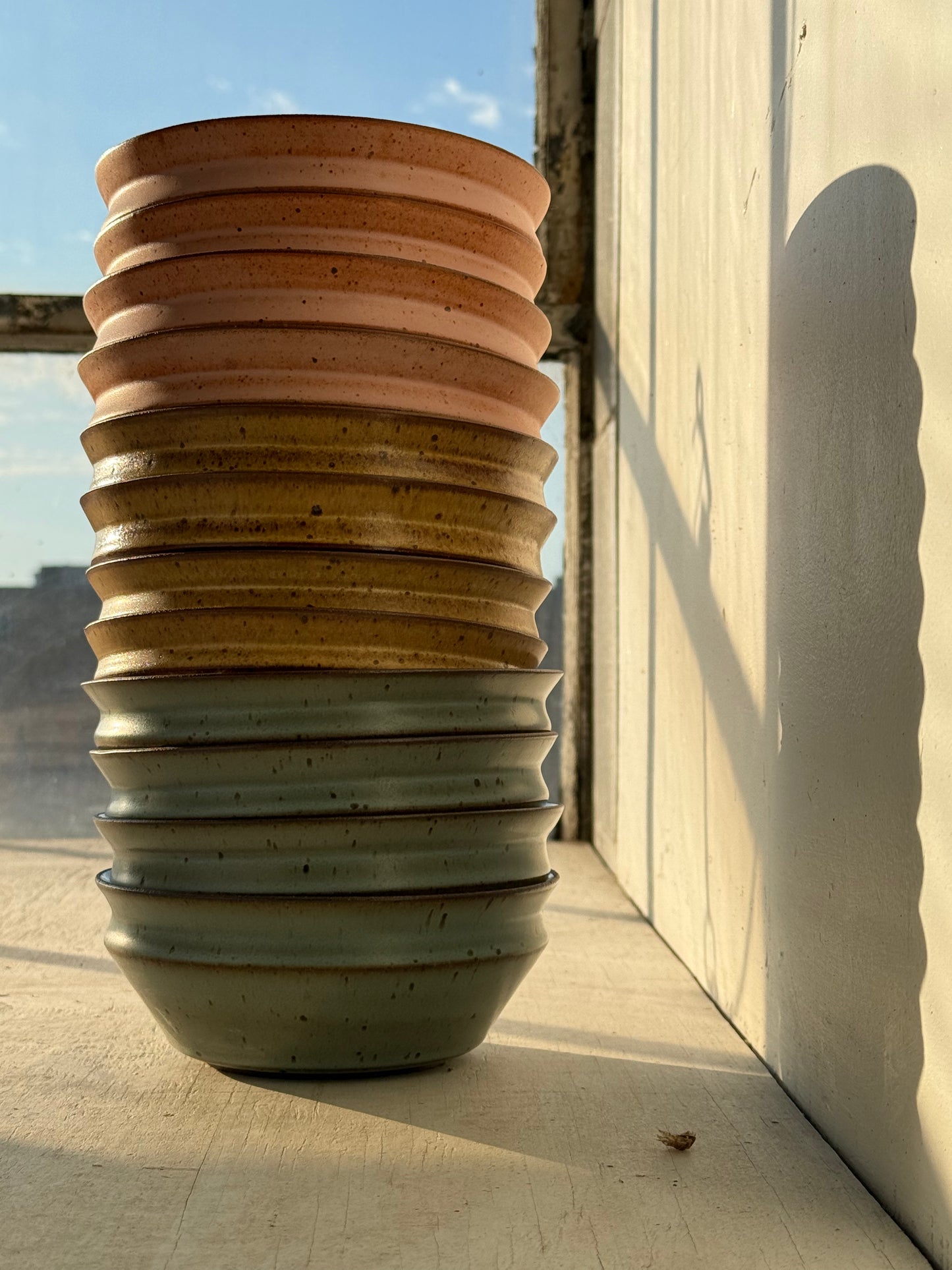 sunset set: bowls / pink